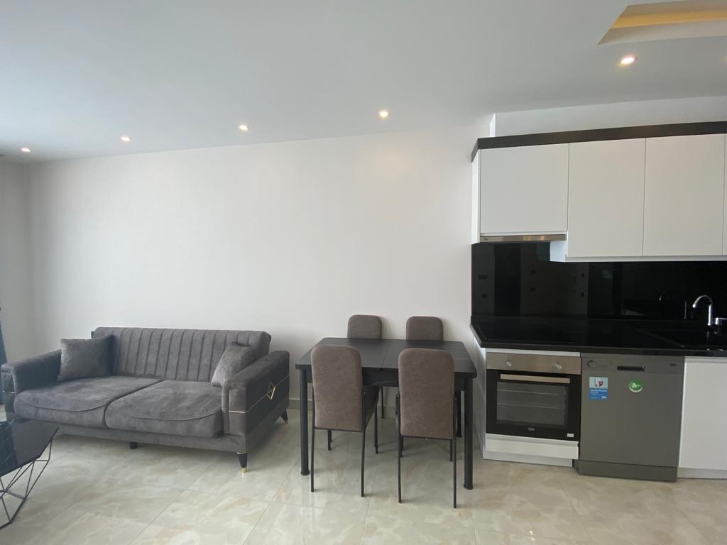 Просторная квартира 1+1 в Konak Twin Cleopatra, центр Алании