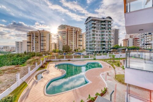 Квартира-дуплекс 2+1 в Махмутлар, Алания — STATE OF ART, мебель,