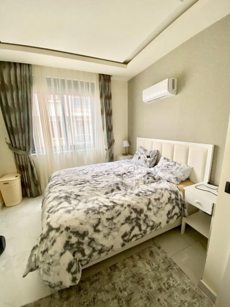 Современная квартира 1+1 с юго-западной экспозицией, центр Алании